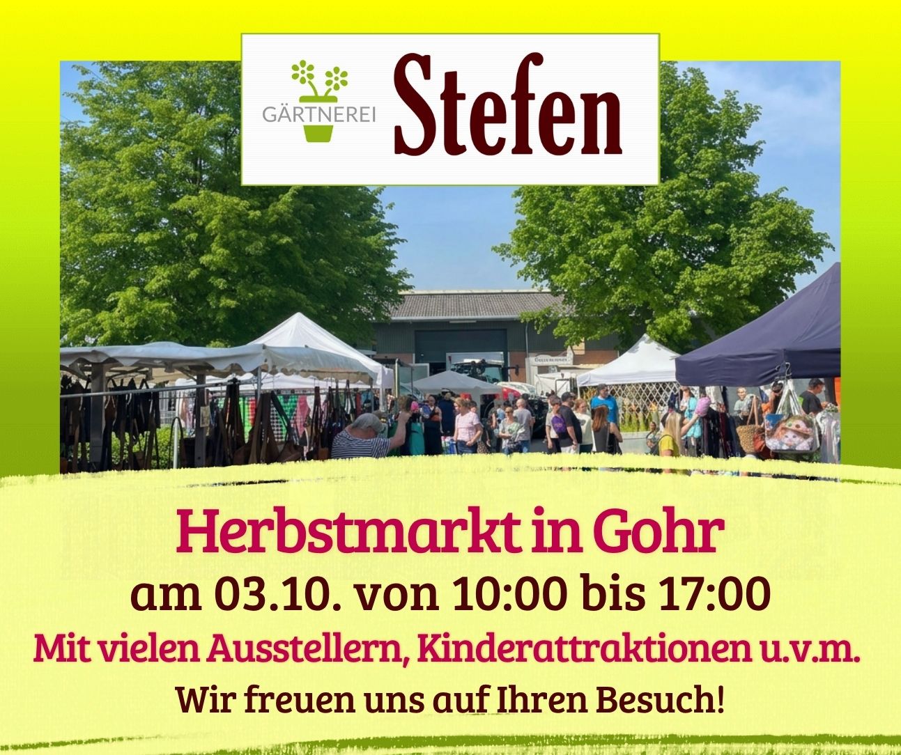 Herbstmarkt am 03.10.2026 bei Stefen